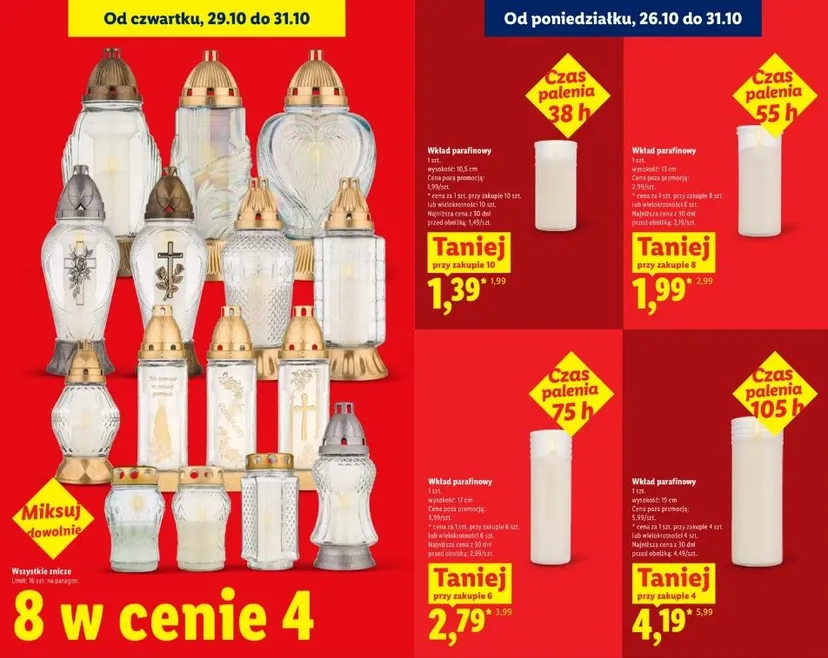 Nowe promocje w Lidlu na 30 października. Znicze w promocji 8+4, chryzantemy za grosze, a kawa aż 60% taniej
