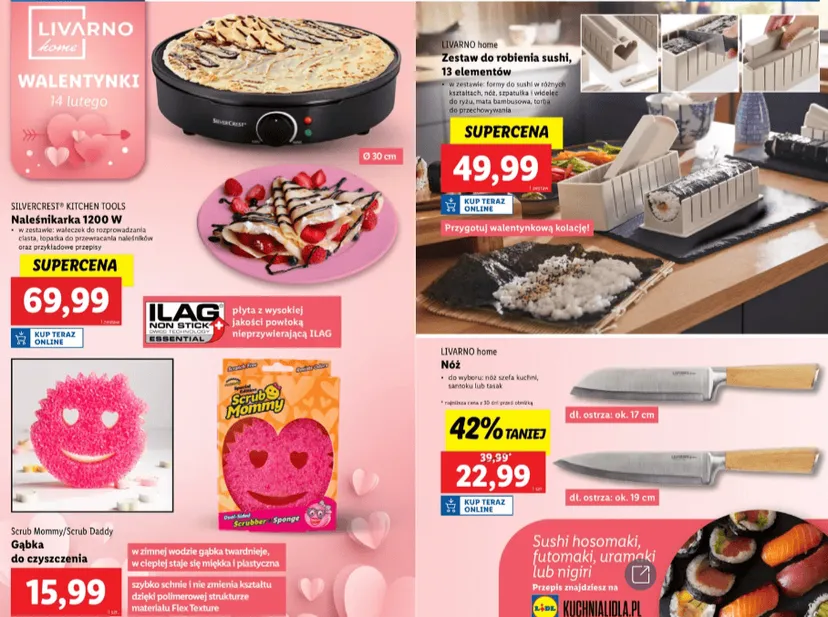 Lidl już szykuje się na walentynki. W najnowszej gazetce same hity