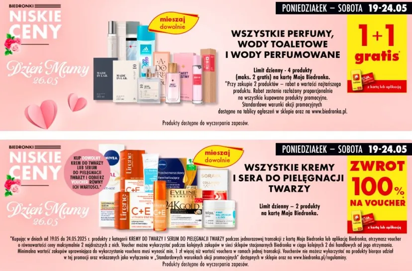 W Biedronce zaczęło się już w poniedziałek. Hity na Dzień Matki nawet 80 proc. taniej