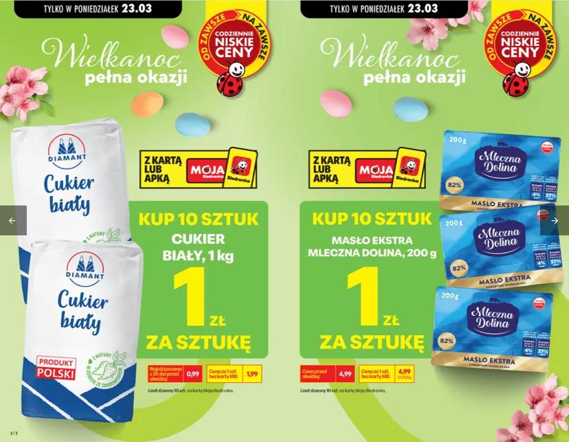 Biedronka wyprzedaje masło za 1 zł. Takiej promocji nie było od dawna, jest jednak warunek