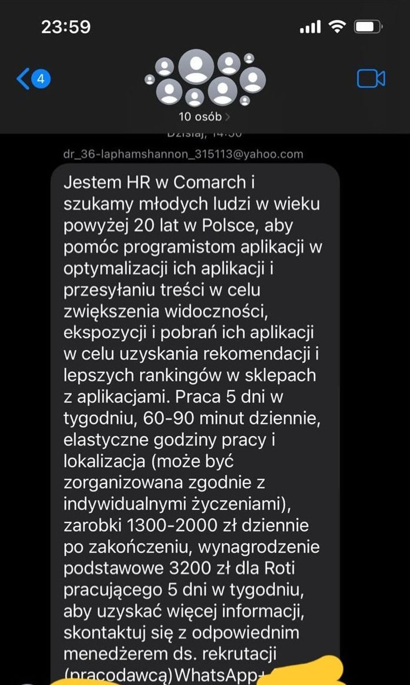 W Polsce narasta problem fikcyjnych rekrutacji. Fałszywe oferty prowadzą do strat finansowych