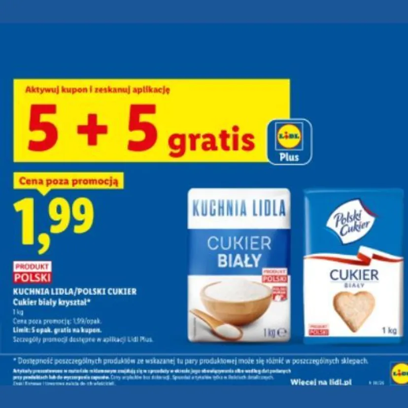 Aktywuj kupon i ruszaj do Lidla. Promocja 5+5 GRATIS