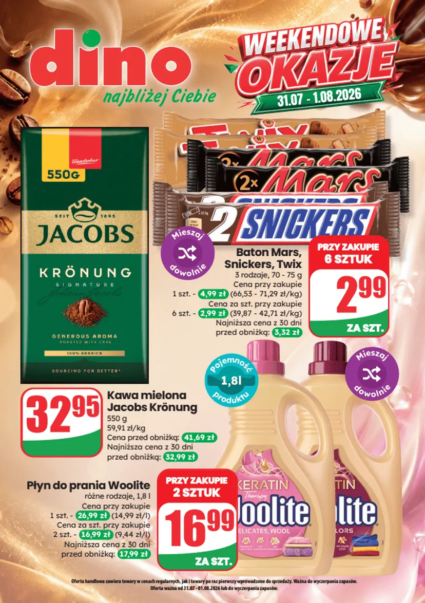 Wielkie promocje w Dino już w ten weekend. Kawa i nie tylko nawet 50% taniej, a do tego oferty 1+1 i 2+2