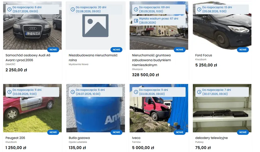 Skarbówka otwiera platformę sprzedażową. Tu będzie można kupić majątek dłużników
