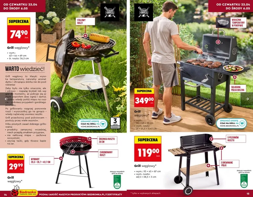Biedronka startuje z ofertą na majówkę. Ta oferta rusza 20 kwietnia