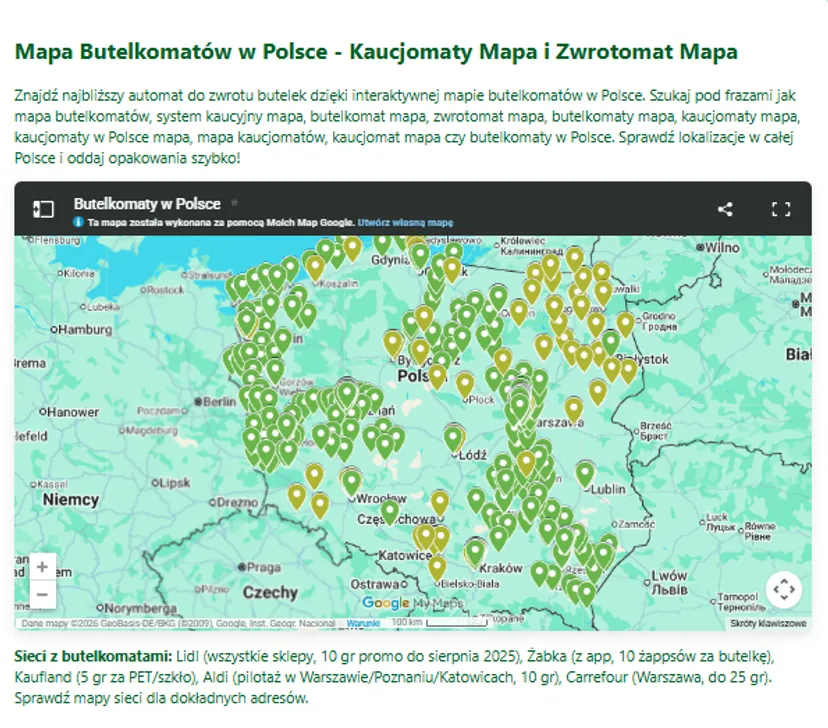 Gdzie jest najbliższy butelkomat? Koniec ze zgadywaniem, to narzędzie ułatwi życie tysiącom Polaków