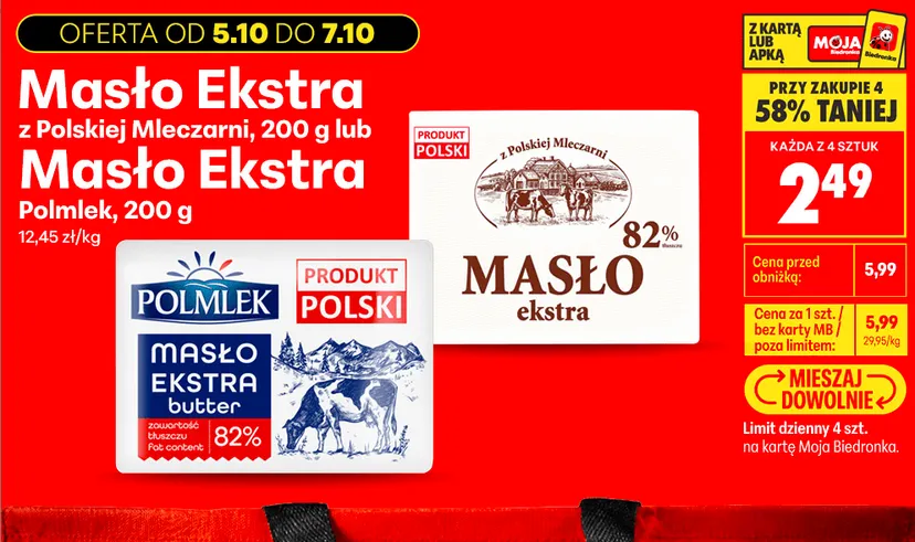 Promocyjne szaleństwo w Biedronce tylko do 7 października. Klienci wykupują mięso i nabiał
