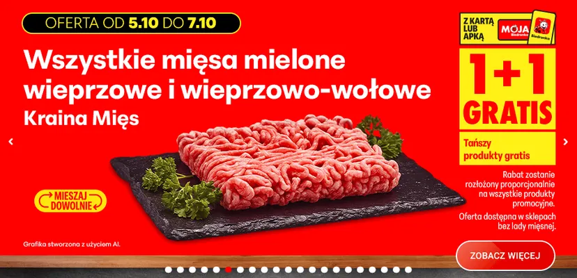 Promocyjne szaleństwo w Biedronce tylko do 7 października. Klienci wykupują mięso i nabiał