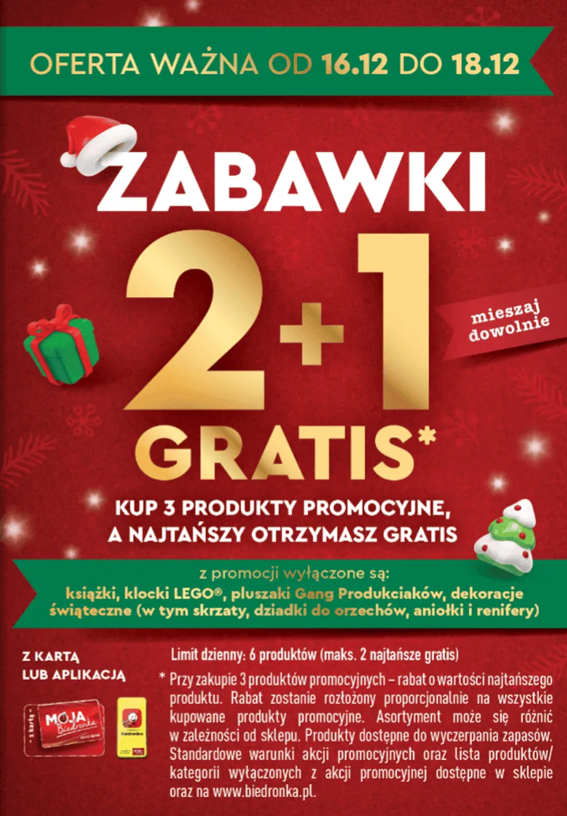 Biedronka rusza z promocją dla spóźnialskich. Prezenty na promocji kupisz w ostatniej chwili