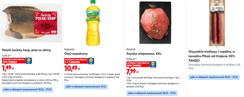 Tylko w niedzielę 21 grudnia w Lidlu "1+1 gratis". Ludzie się rzucili, taniej już się nie da