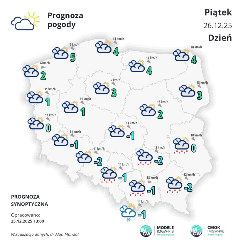 IMGW podało prognozy na Boże Narodzenie. Nadchodzi apogeum mrozu, tu będzie najzimniej