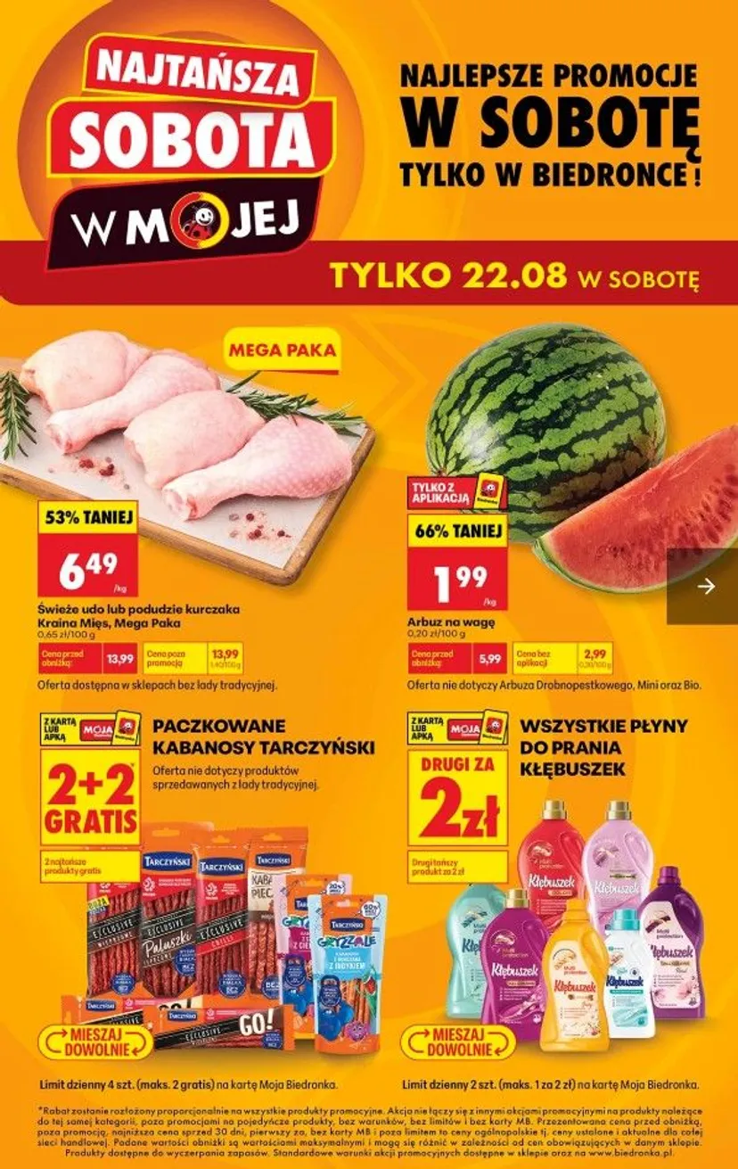 Biedronka rusza z promocjami na weekend. 2+2 gratis to dopiero początek