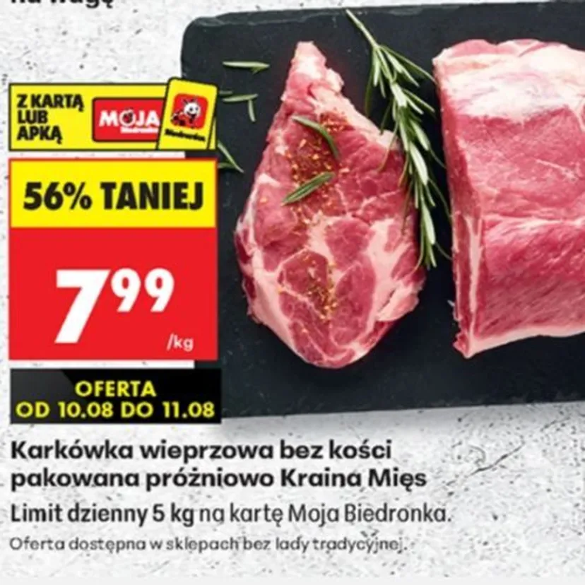 Masło za 1,99 zł, kiełbasa 72 proc. taniej. Biedronka szaleje