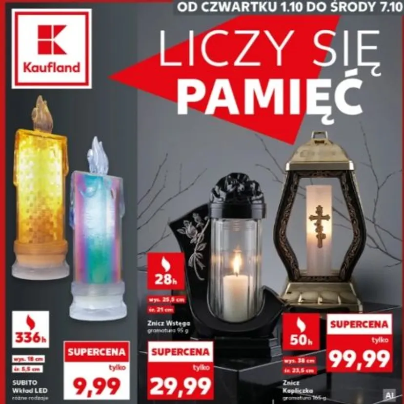 Oferta Kaufland na Wszystkich Świętych. Tanie znicze, ale czas tylko do 7 października