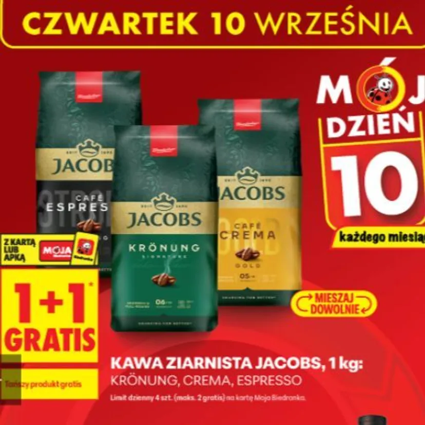 Biedronka rozdaje kawę jak za darmo. Zaoszczędziłam dzisiaj 90 zł