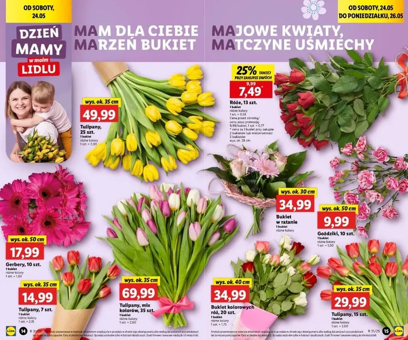 Największe hity na Dzień Matki w Lidlu. 2+1 gratis, znajdziesz tu wszystko, by okazać miłość mamie