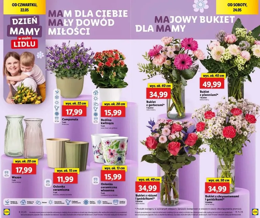 Największe hity na Dzień Matki w Lidlu. 2+1 gratis, znajdziesz tu wszystko, by okazać miłość mamie