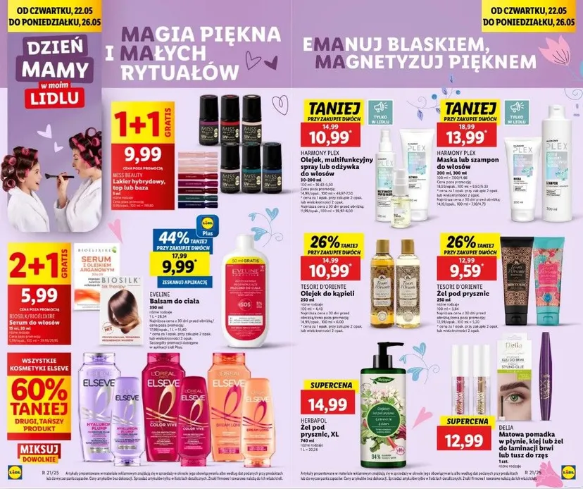 Największe hity na Dzień Matki w Lidlu. 2+1 gratis, znajdziesz tu wszystko, by okazać miłość mamie