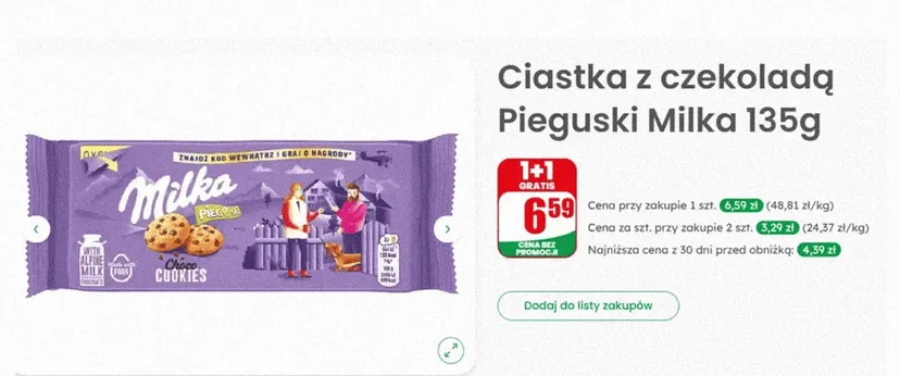 Taniej w Dino już nie będzie - 3,29 zł za opakowanie, klienci biorą po dwa. Jest jeden haczyk