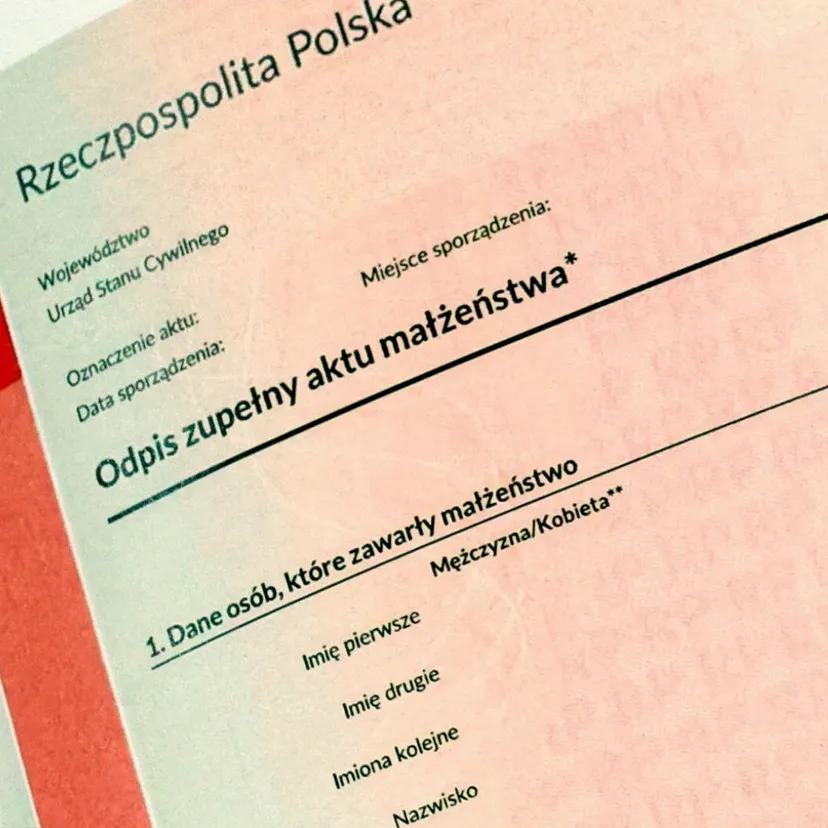 Nowe akty małżeństwa od 23 sierpnia. Tego określenia już w nich nie będzie