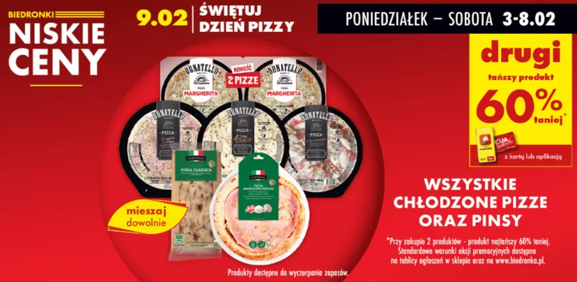 Świętuj Dzień Pizzy z Biedronką! Sieć przygotowała smakowitą promocję, więcej niż 50 proc. taniej