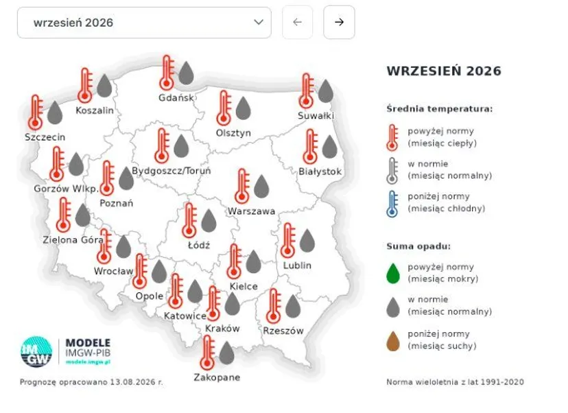 Prognoza pogody na wrzesień. Polacy jeszcze zdążą zmienić plany na urlop