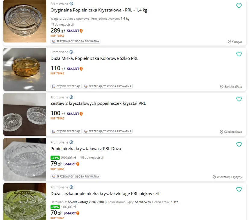 Takich popielniczek z PRL szukają kolekcjonerzy. Przeszukaj szafki, są warte setki złotych