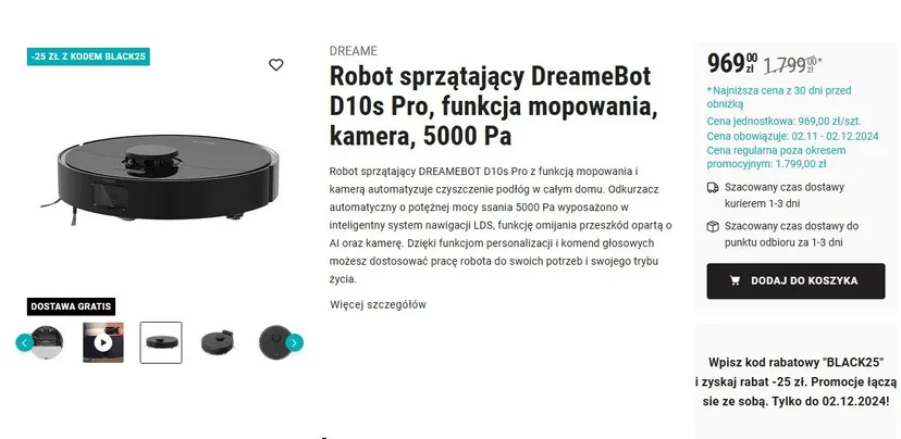 Hity do domu w Biedronce. Laptop i robot sprzątający w niskich cenach