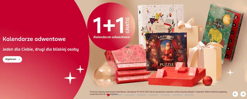 Promocja "1+1 gratis” w Rossmannie. Świąteczne hity objęte akcją, czas tylko do 4 grudnia
