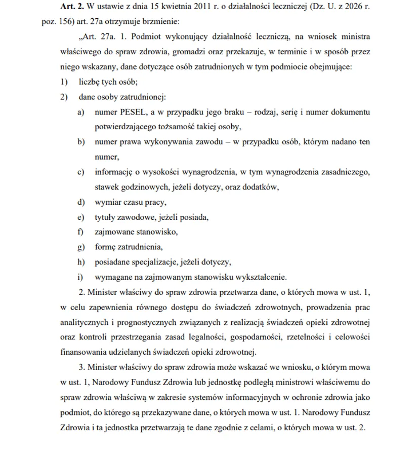 Od 1 listopada zmiany w organizacji pracy w szpitalach. Lekarze już się nie "rozdwoją"