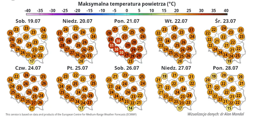 Nad Polskę nadciągają silne deszcze i burze. Pilne ostrzeżenia IMGW dla ośmiu województw
