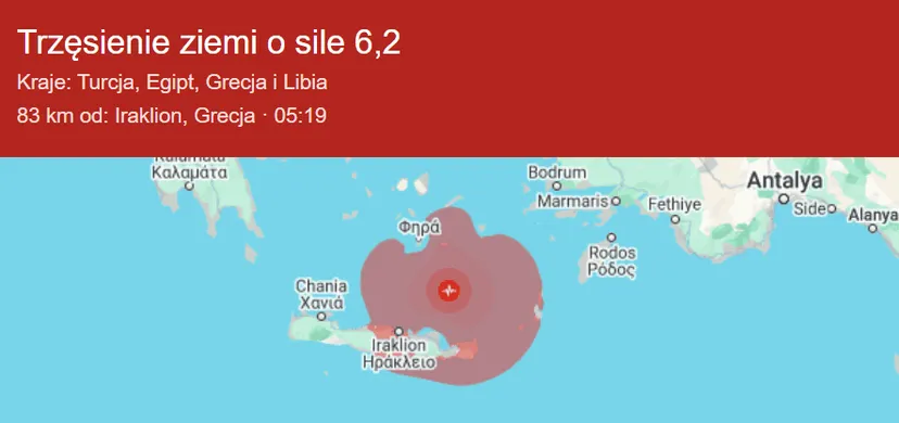Silne trzęsienie ziemi nawiedziło uwielbianą wyspę Polaków. Ryzyko fali tsunami
