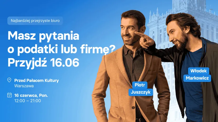16 czerwca Plac Defilad zamieni się w bezpłatne biuro rachunkowe. Ale tylko na jeden dzień