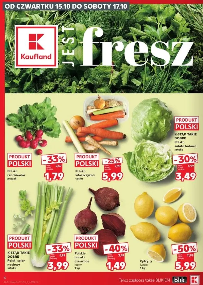 Kaufland rusza z wielkimi promocjami. Od 15 października ceny spadną nawet o połowę