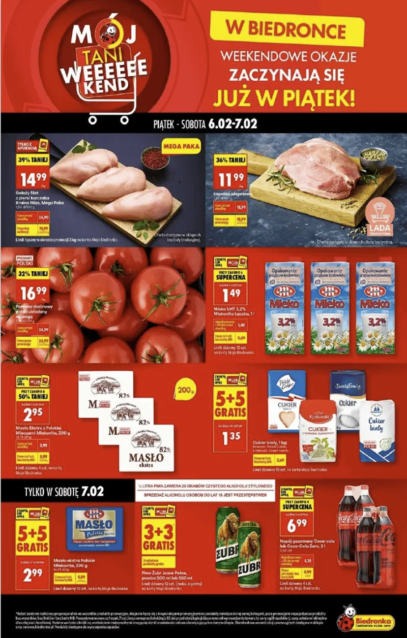 "5+5 gratis" i voucher na 50%. Biedronka kusi promocjami. Pod drzwiami ustawiają się kolejki