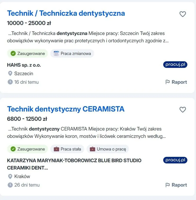 Tyle protetyk stomatologiczny zarabia na sztucznych zębach. W innych branżach można tylko pomarzyć