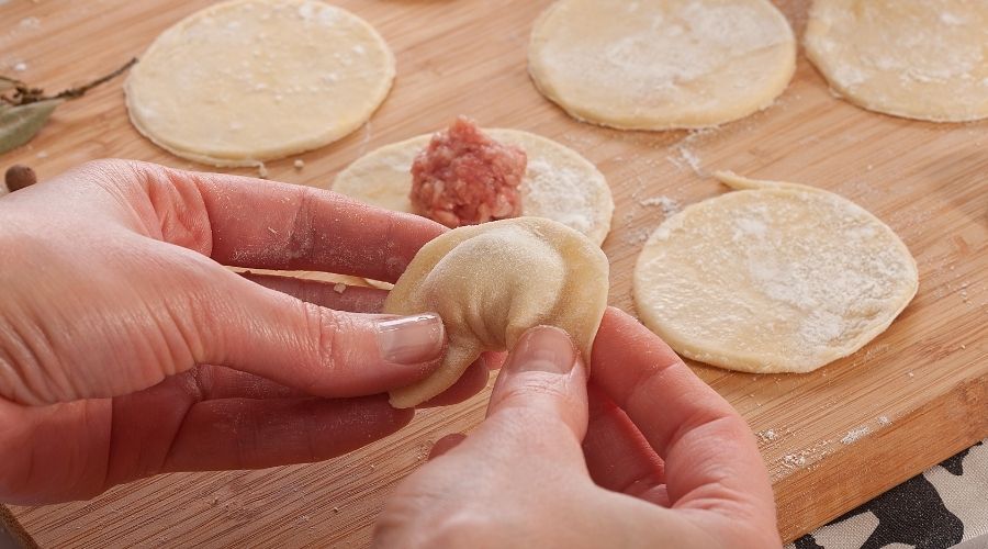 pierogi z mięsem 