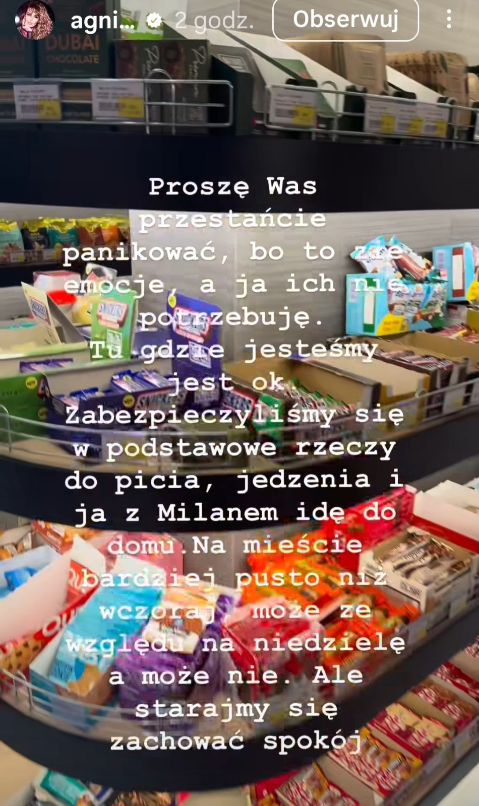 Krótko po 10:00 Agnieszka Włodarczyk przerwała milczenie. Pokazała, co teraz dzieje się w Dubaju