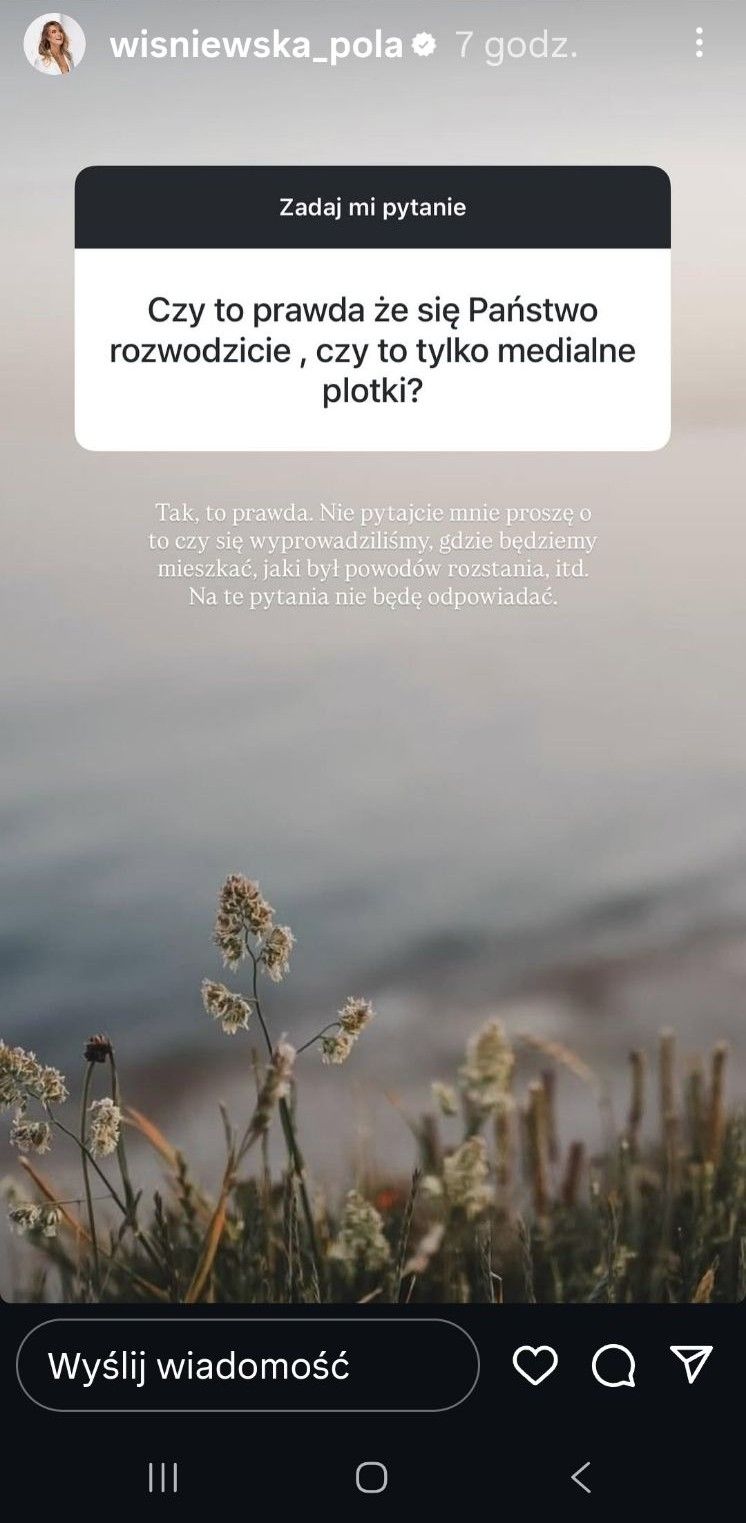 Pola Wiśniewska przerwała milczenie ws. rozwodu z Michałem. Wreszcie ujawniła całą prawdę. Plotki się potwierdziły