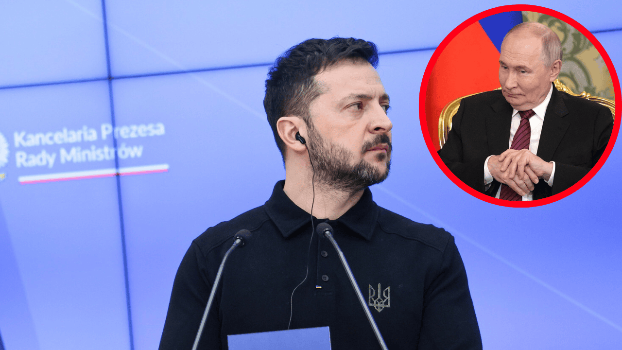 Władimir Putin i Wołodymyr Zełensk
