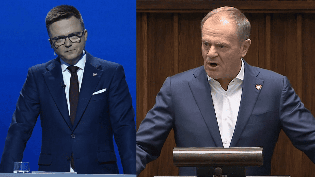 Szymon Hołownia i Donald Tusk