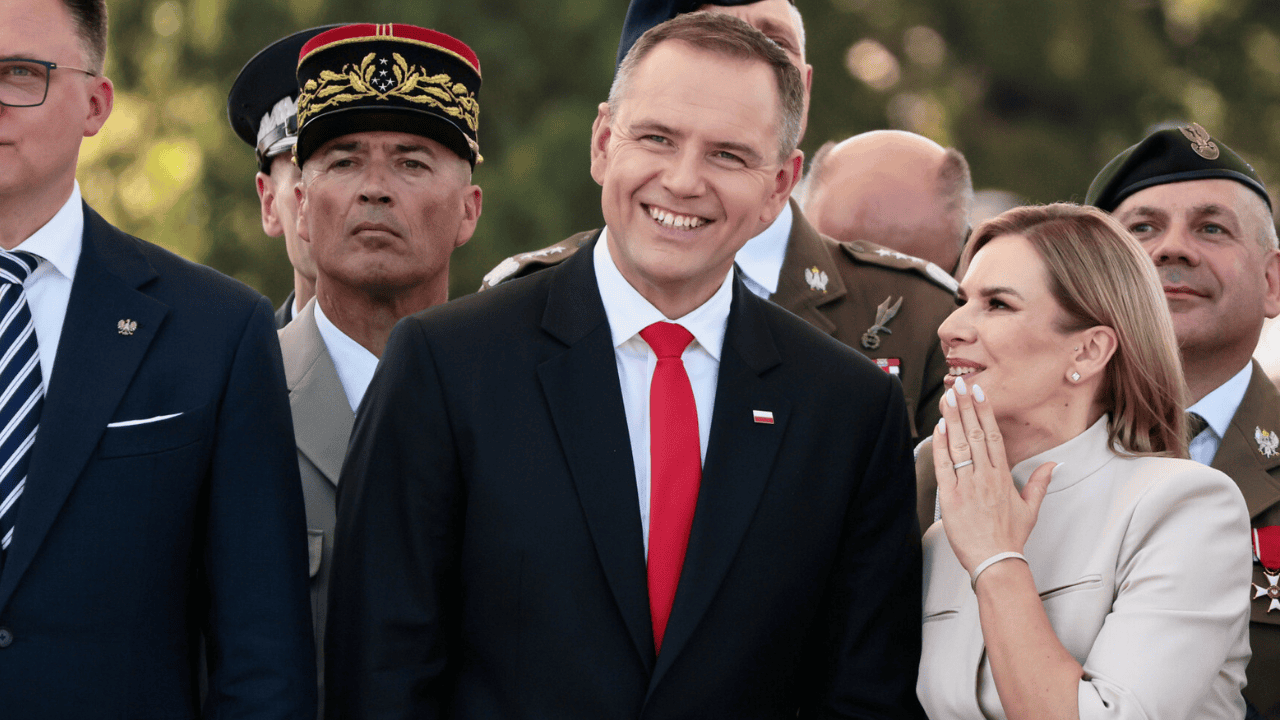 Pierwsze oficjalne wystąpienie Marty Nawrockiej. Ależ się wystroiła