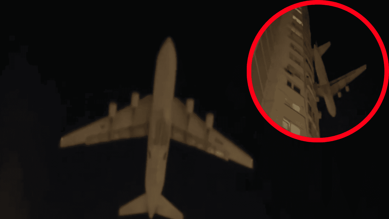 Nocny atak dronów nad Moskwą. Ogromny samolot przeleciał tuż nad budynkami