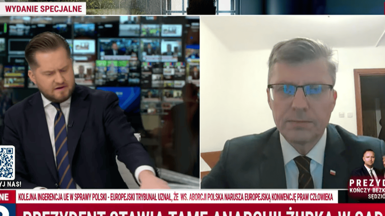 TV Republika's ticker 'in shape'. specified  a caption appeared on the air regarding Ziobro