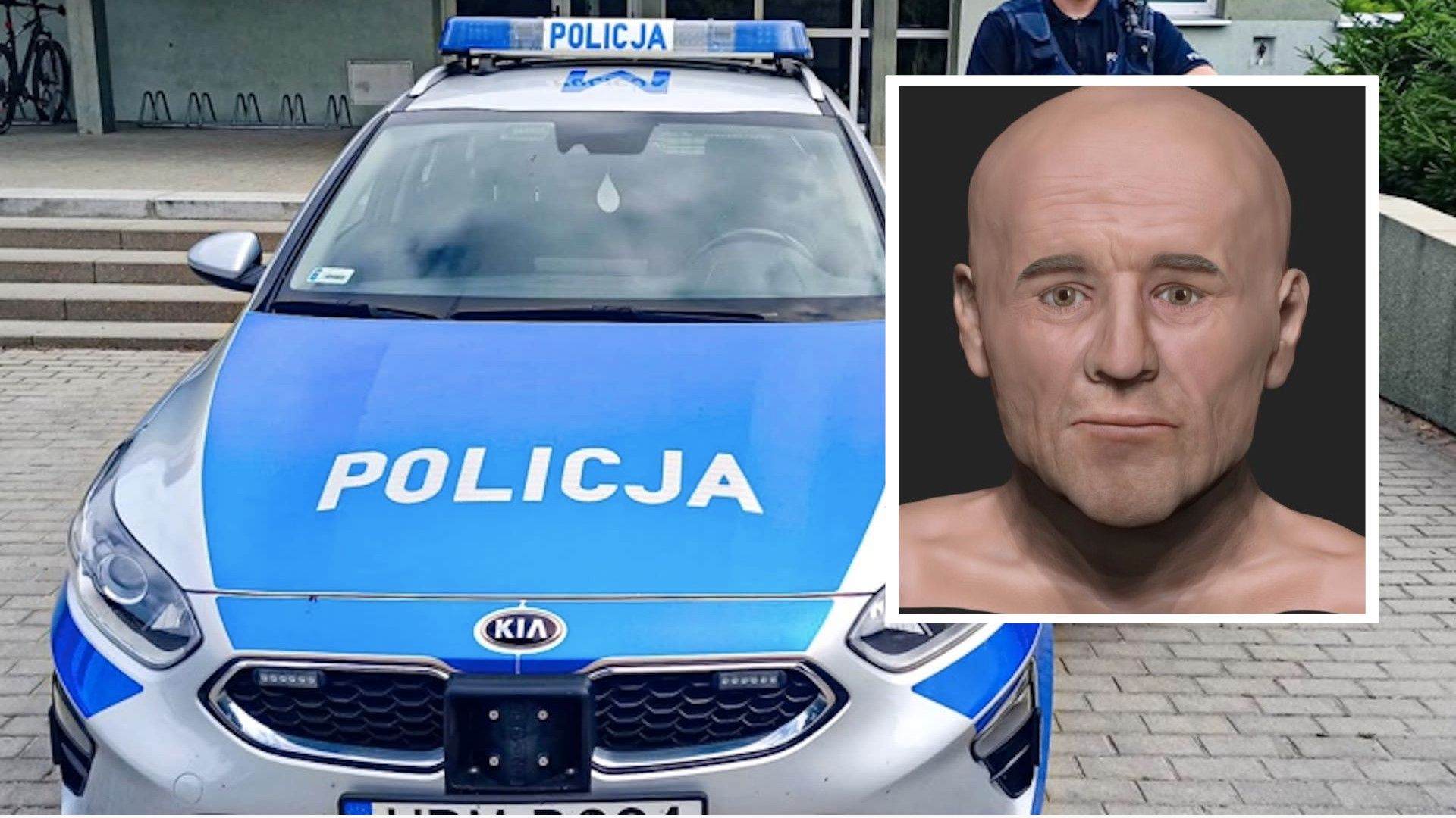 Wielkopolska policja publikuje możliwy wizerunek mężczyzny, którego szkielet znaleziono na poznańskich Jeżycach.