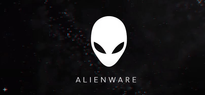 Logo Alienware na czarnym tle