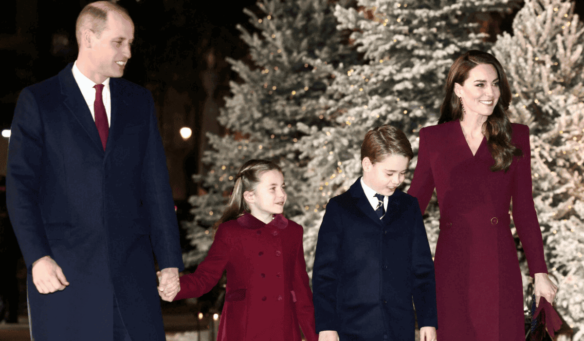 Książę William i księżna Kate z dziecmi EA