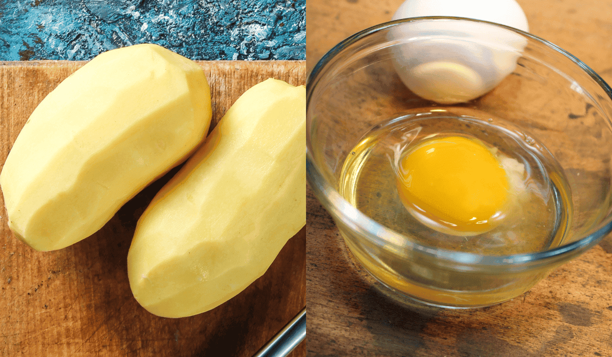 Ziemniaki i jajko w roli obiadu