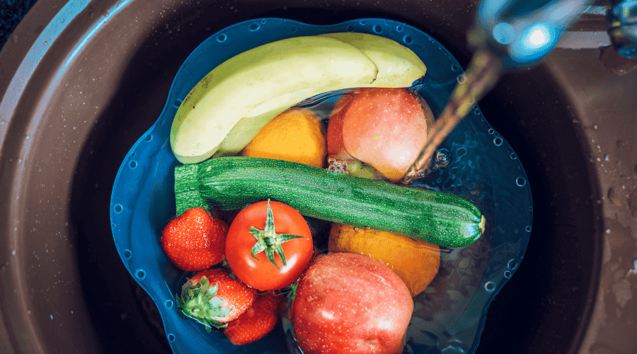 Mycie warzyw i owoców