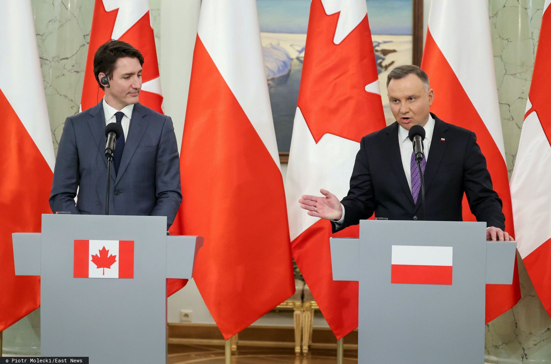 Andrzej Duda spotkał się z Justinem Trudeau